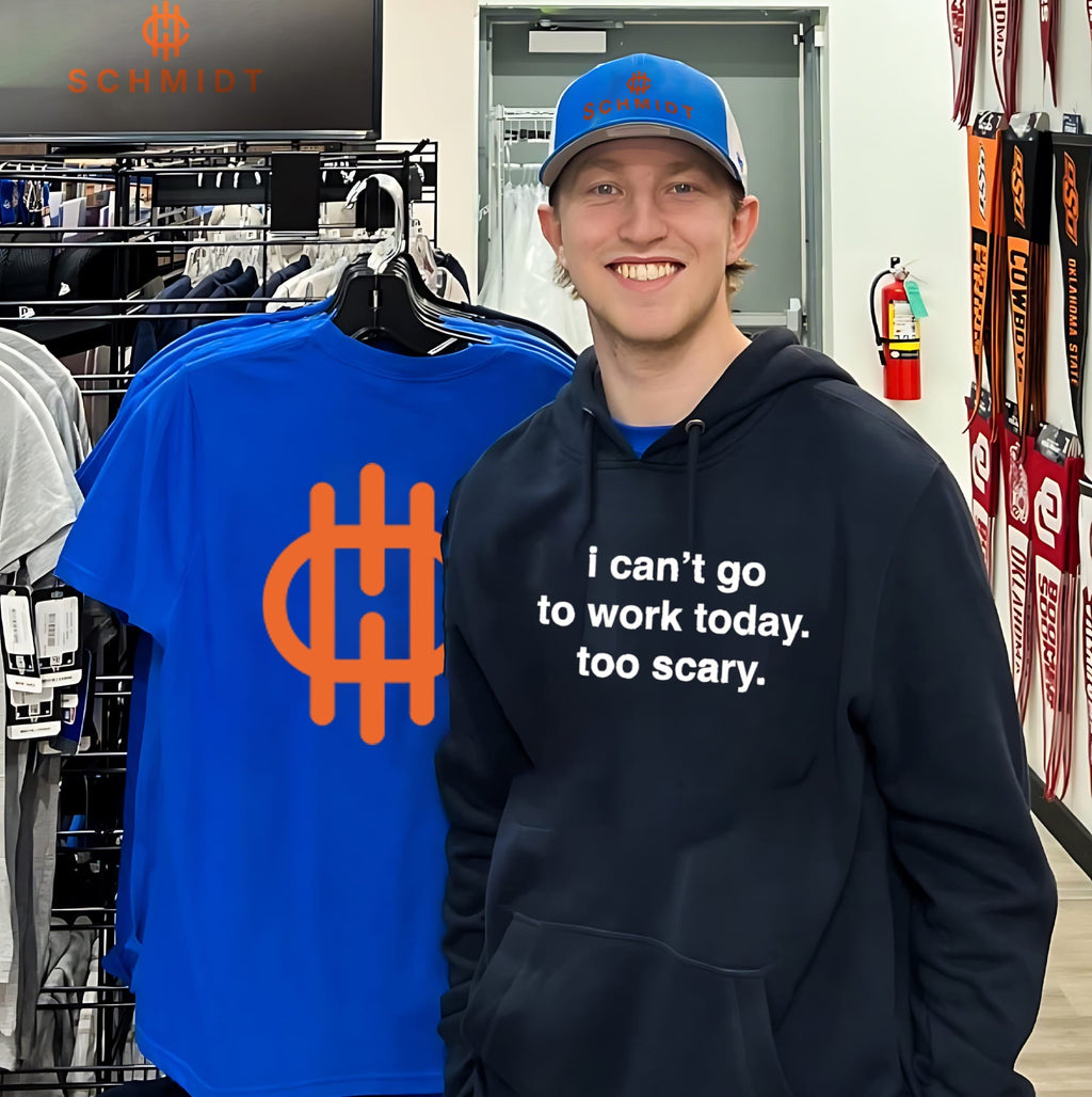 I Can’t Go to Work Today Too Scary relatable office humor shirt