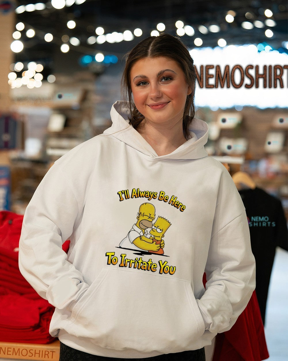 I’ll always be here to irritate you Simpsons shirt