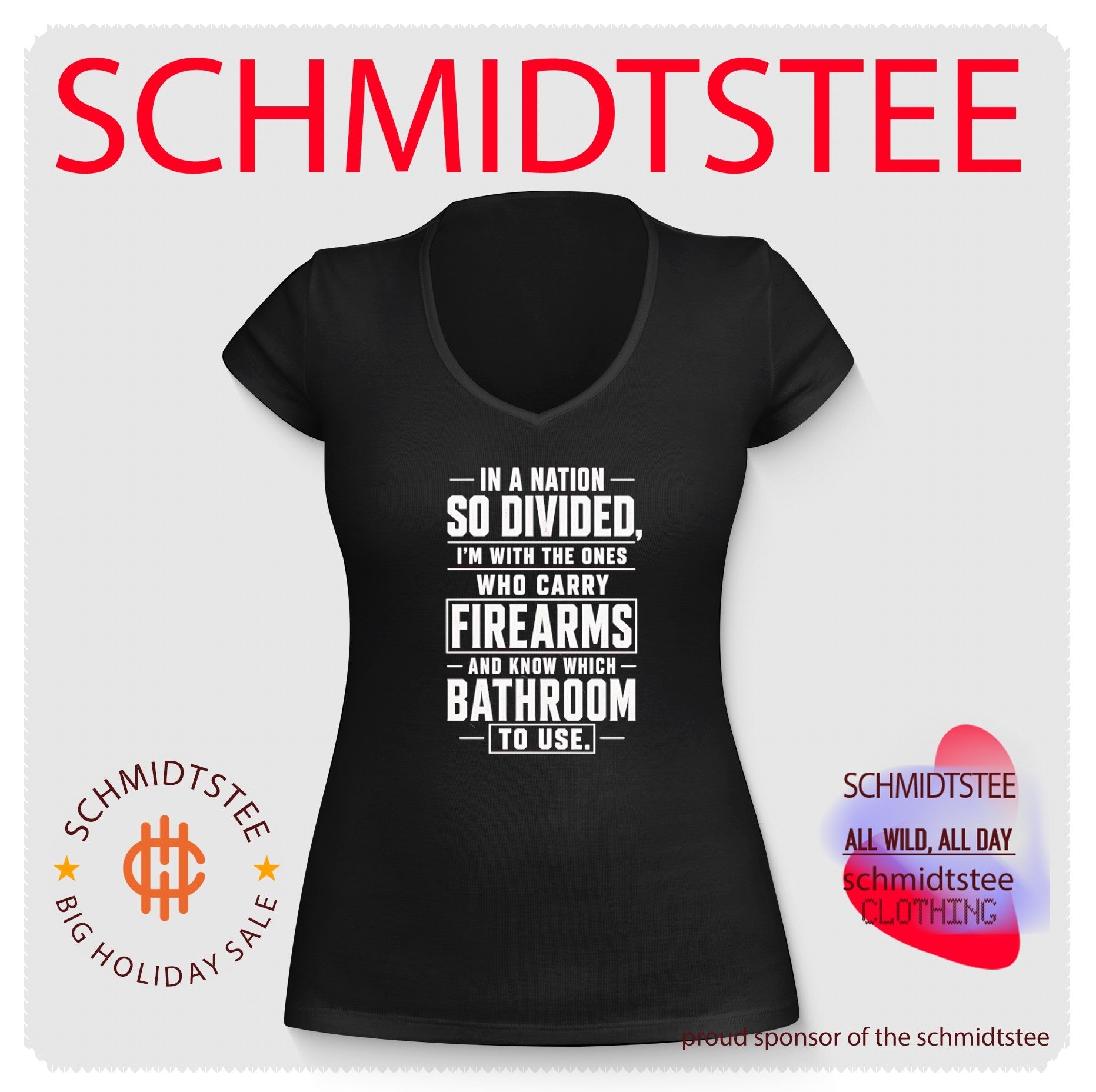 In A Nation So Divided Im With The Ones Who Carry Firearms And Know Which Bathroom To Use shirt