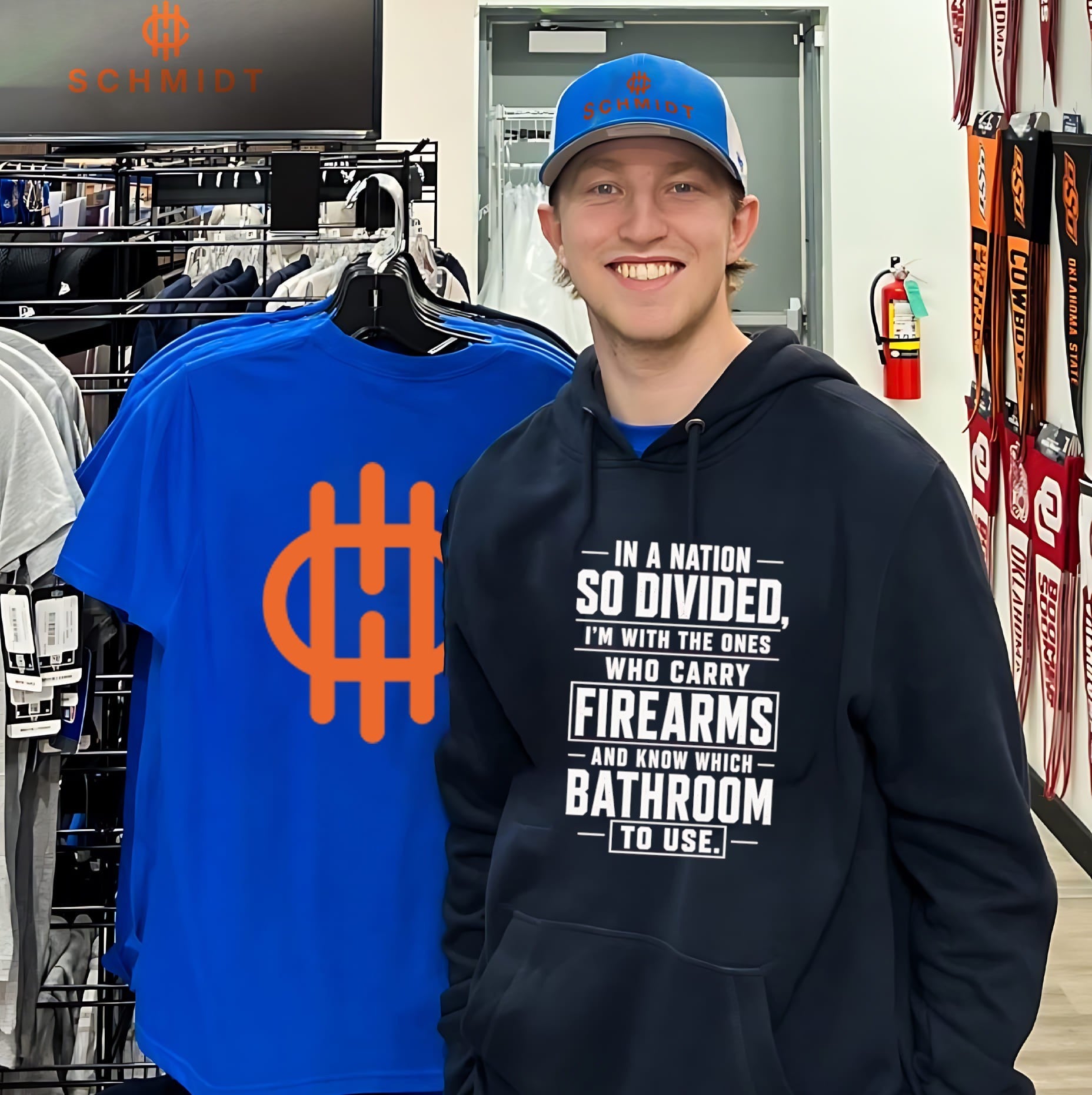 In A Nation So Divided Im With The Ones Who Carry Firearms And Know Which Bathroom To Use shirt