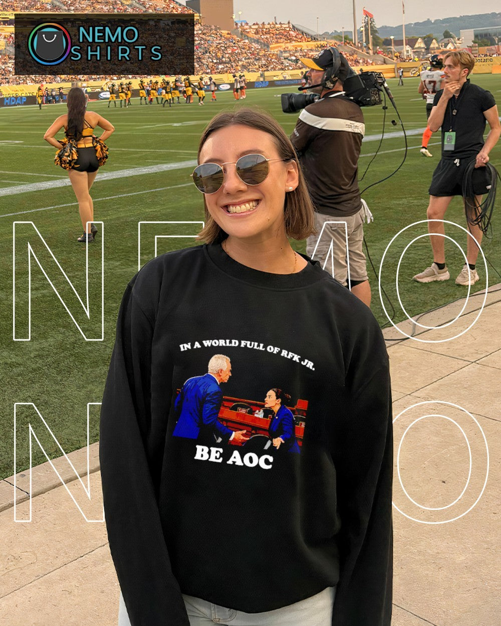 In a world full of RFK JR. be AOC shirt