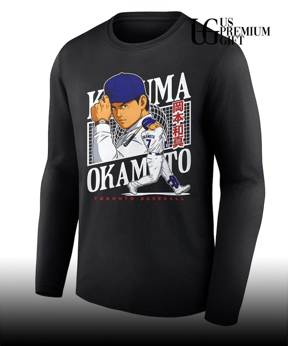 Kazuma Okamoto Yomiuri 7 Toronto Blue Jays Baseball shirt