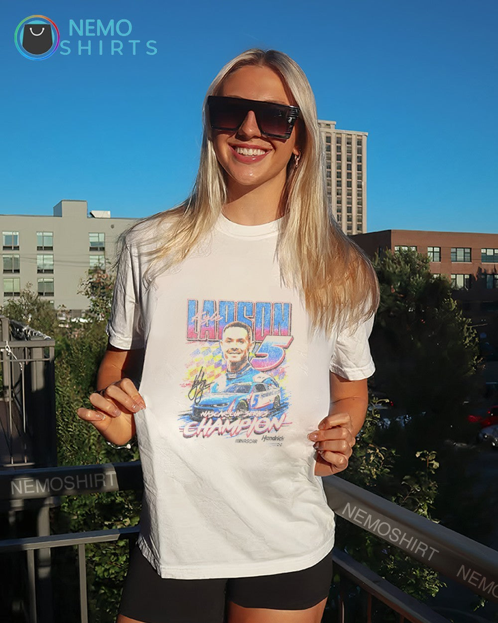 Kyle Larson NASCAR Cup Series Champion signature shirt