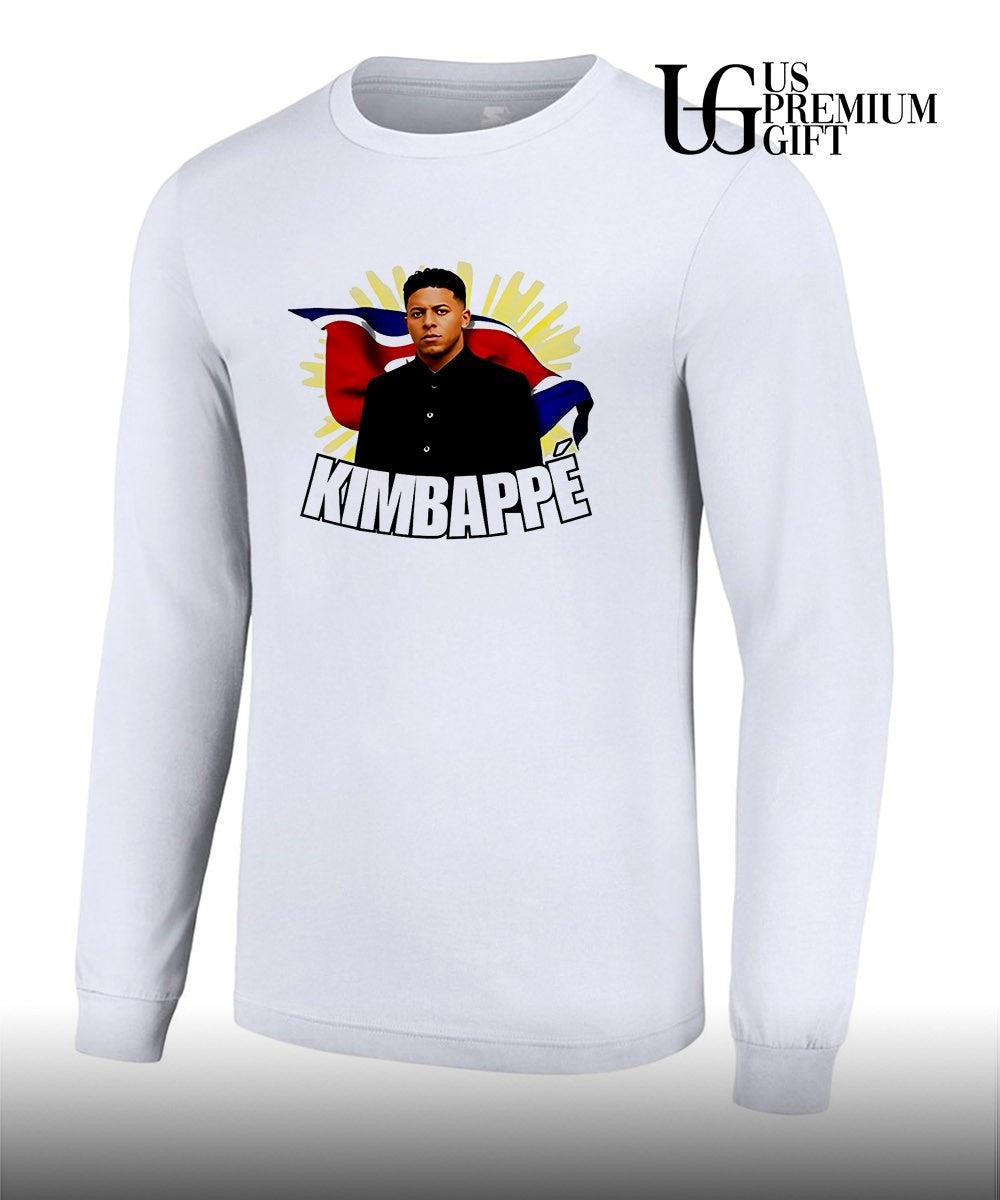 Kylian Mbappe Kim Jong Un North Korea Political Kimbappe mashup shirt
