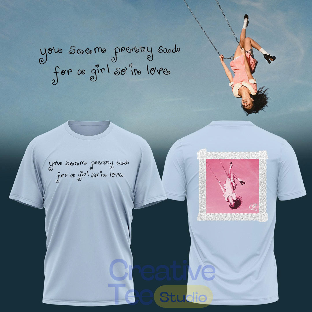 Lace Album Cover Blue T-Shirt