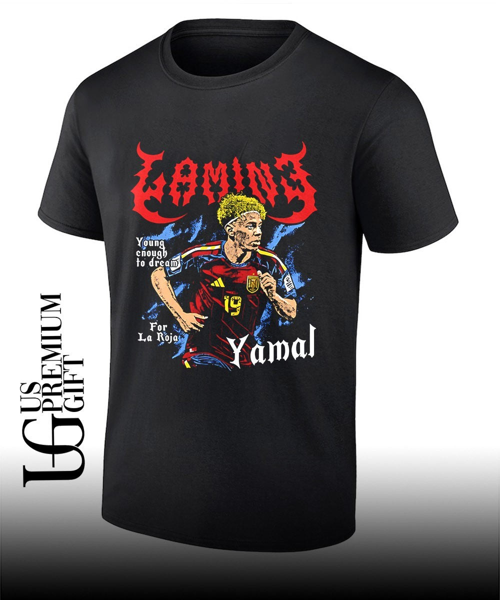 Lamine Yamal Spain National Team La Roja Young enough to dream Gaming shirt