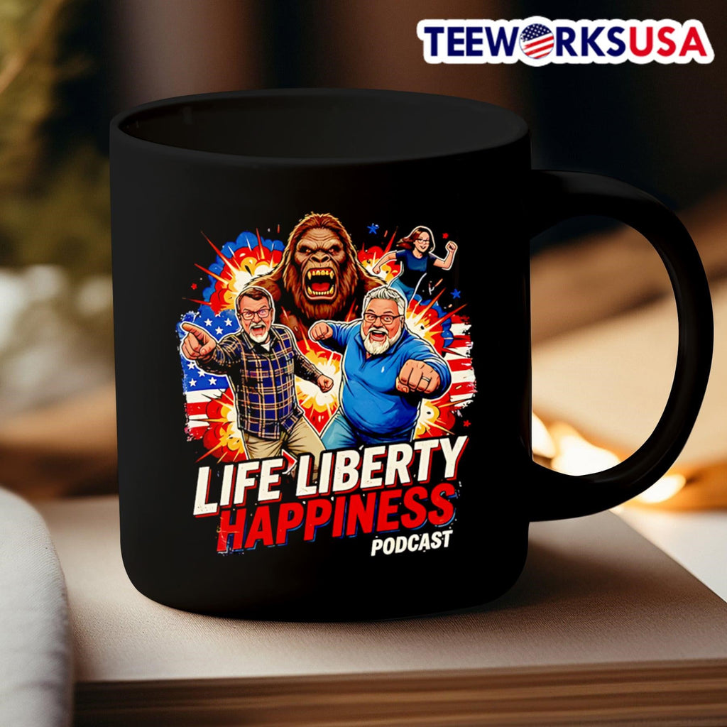 Life Liberty Happiness Bigfoot Team Shirt