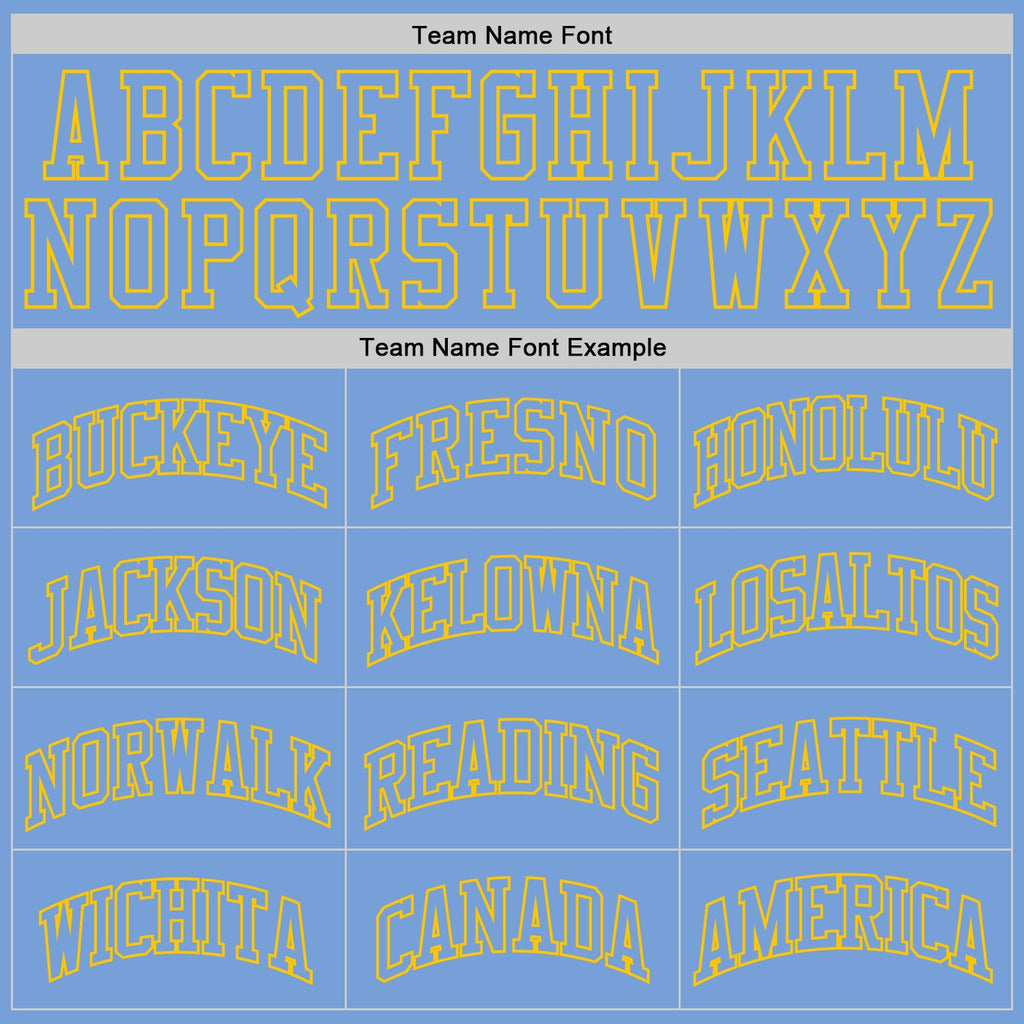 Custom Light Blue Light Blue-Gold Authentic Throwback Basketball Jersey