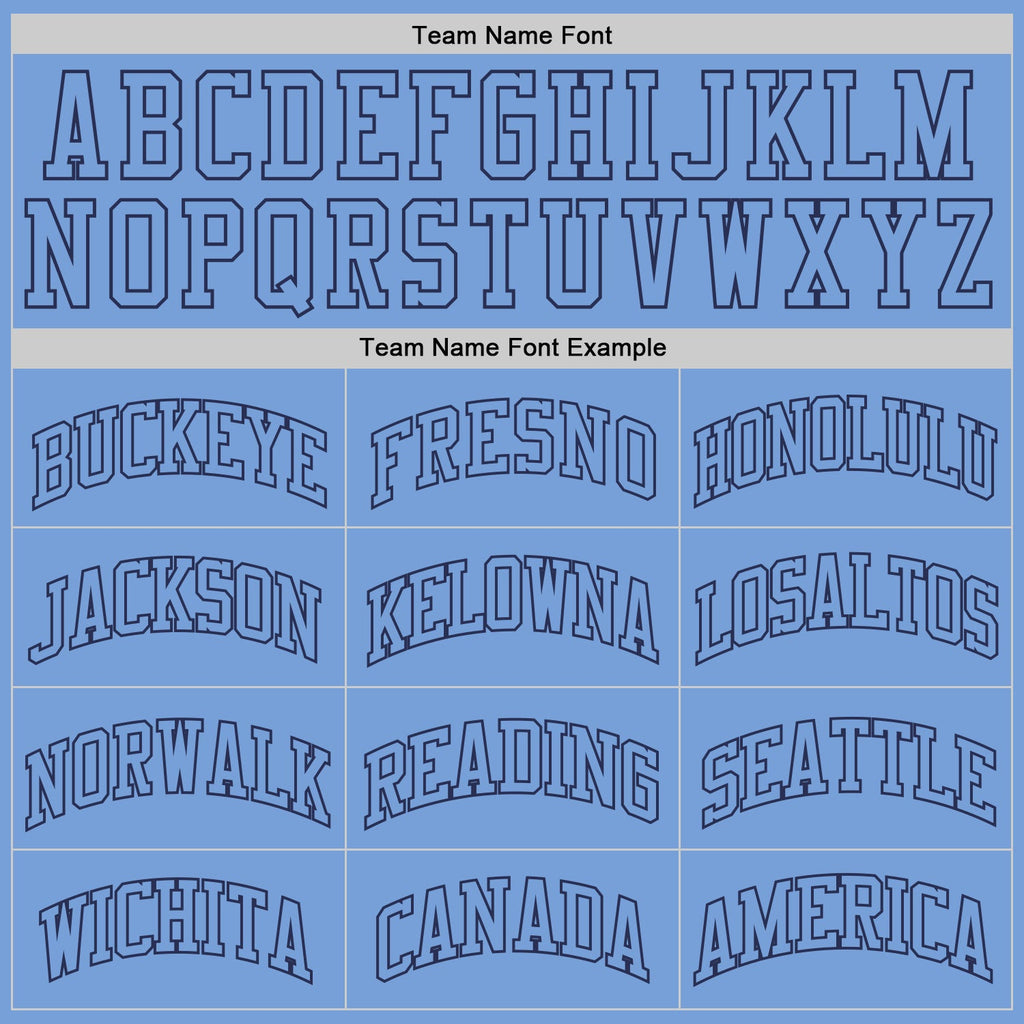 Custom Light Blue Light Blue-Navy Authentic Throwback Basketball Jersey