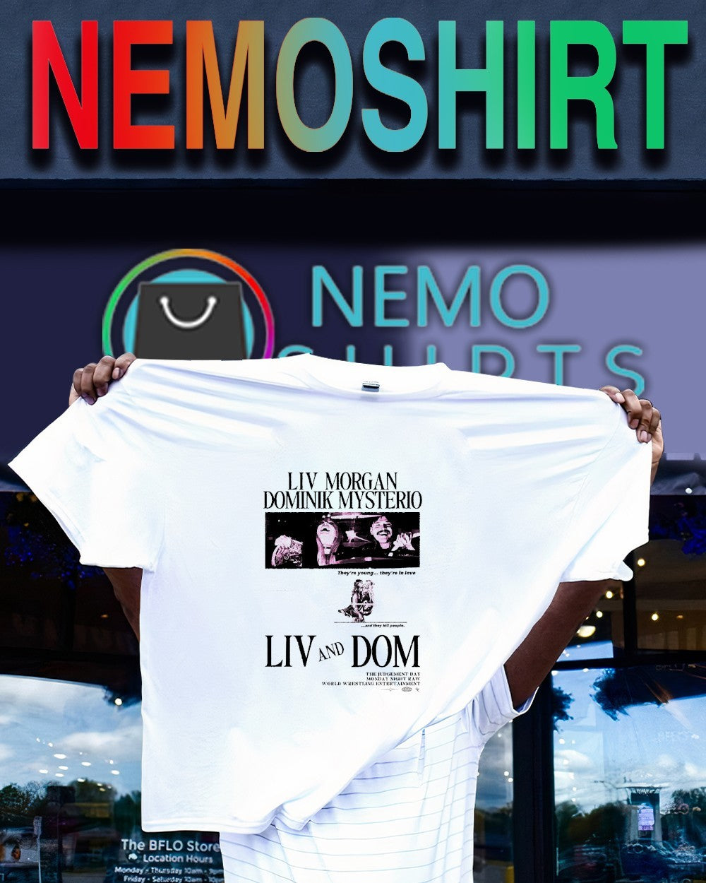 Liv and Dom Liv Morgan Dominik Mysterio they’re young they’re in love shirt