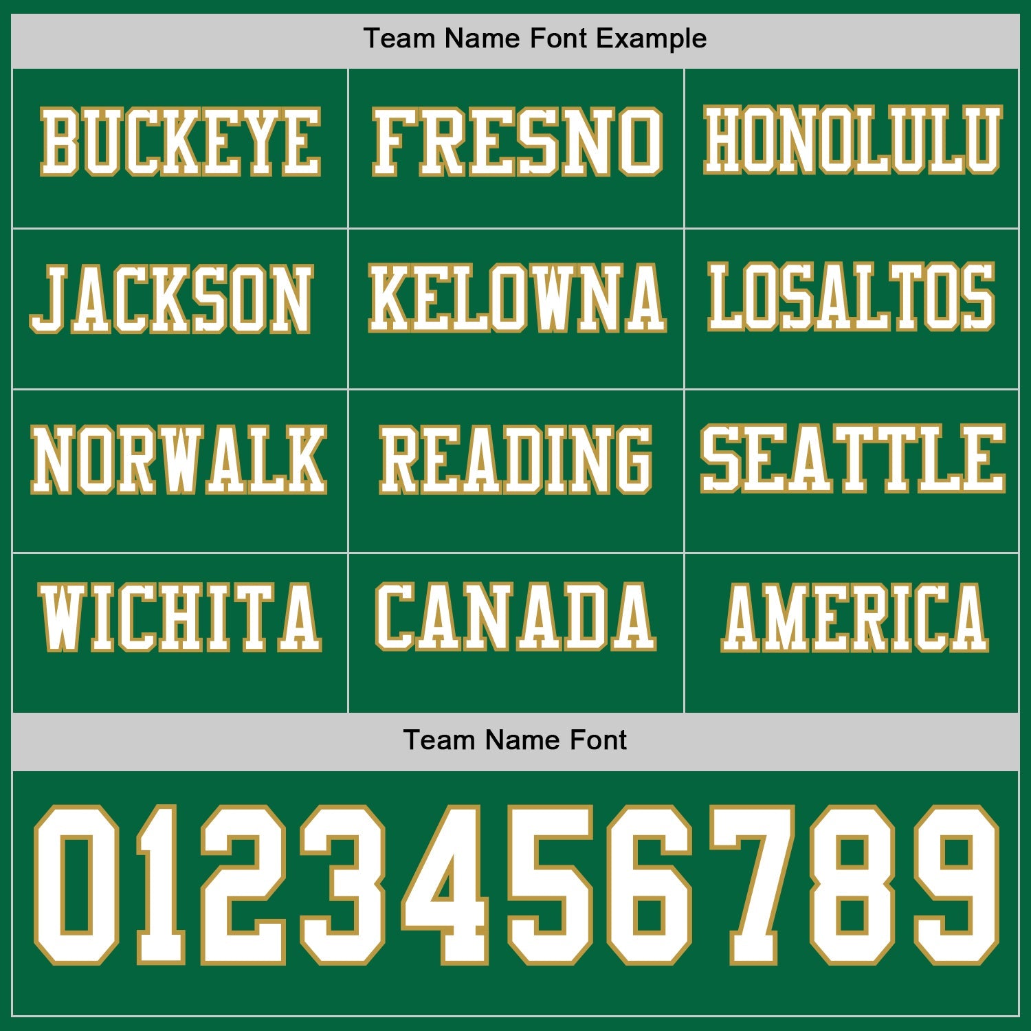 Custom Kelly Green White-Old Gold Long Sleeve Authentic Football Jersey