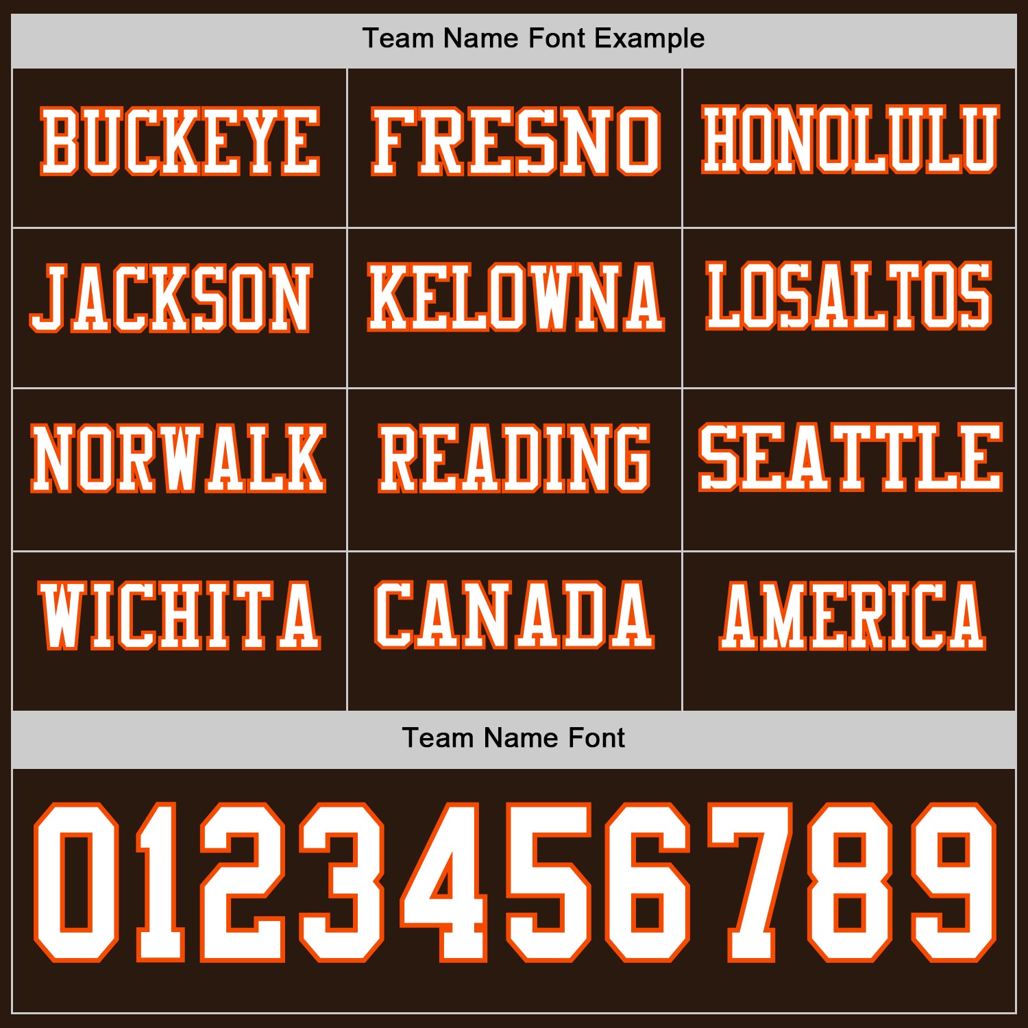 Custom Brwon White-Orange Long Sleeve Authentic Football Jersey