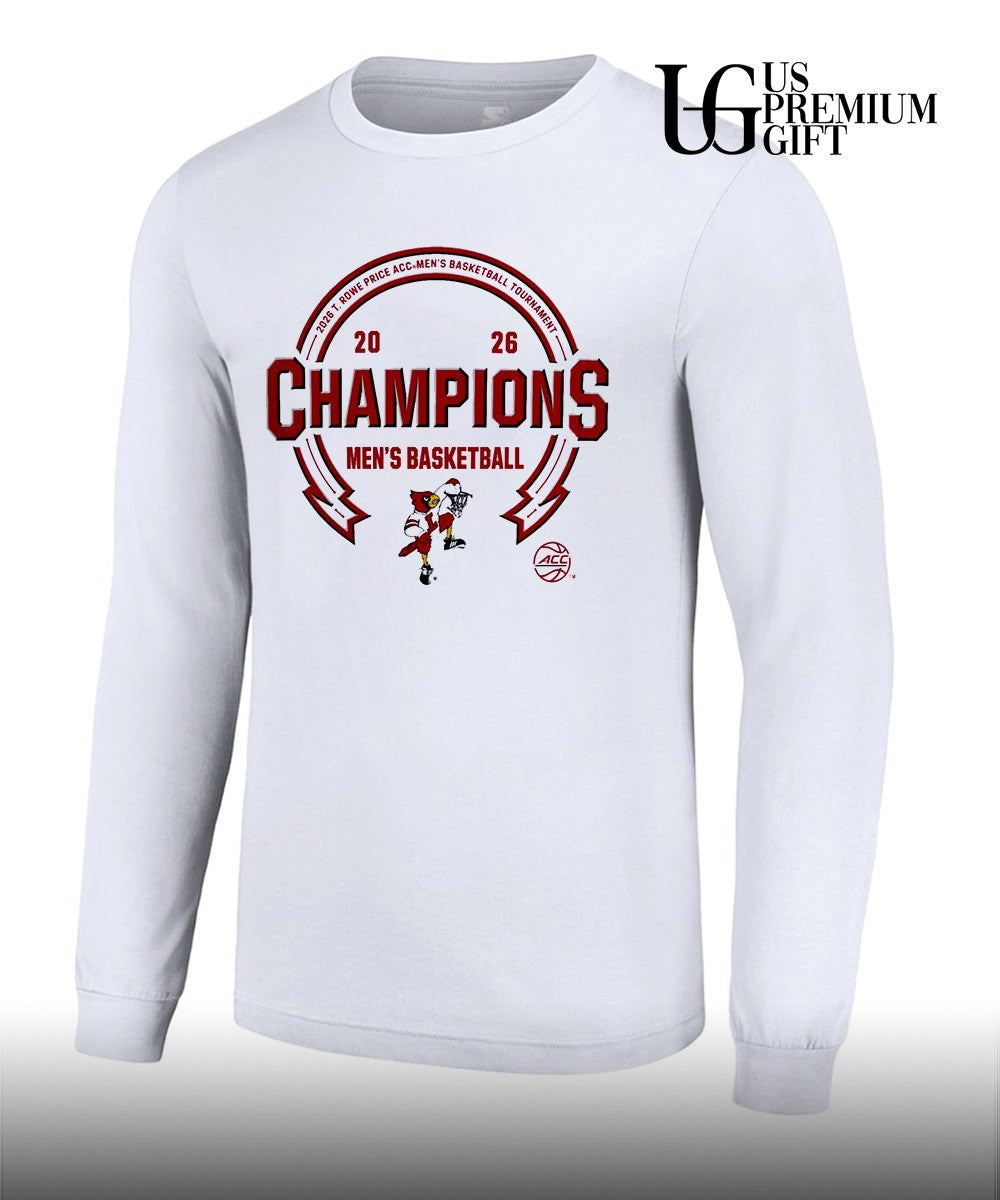 Louisville Cardinals 2026 T. Rowe Price ACC Men’s Basketball Tournament Champions shirt