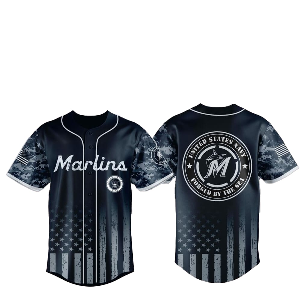 Marlins US Navy Military Jersey 2025 - Grishko.com