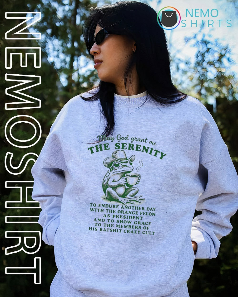 May god grant me the serenity to endure another day frog shirt