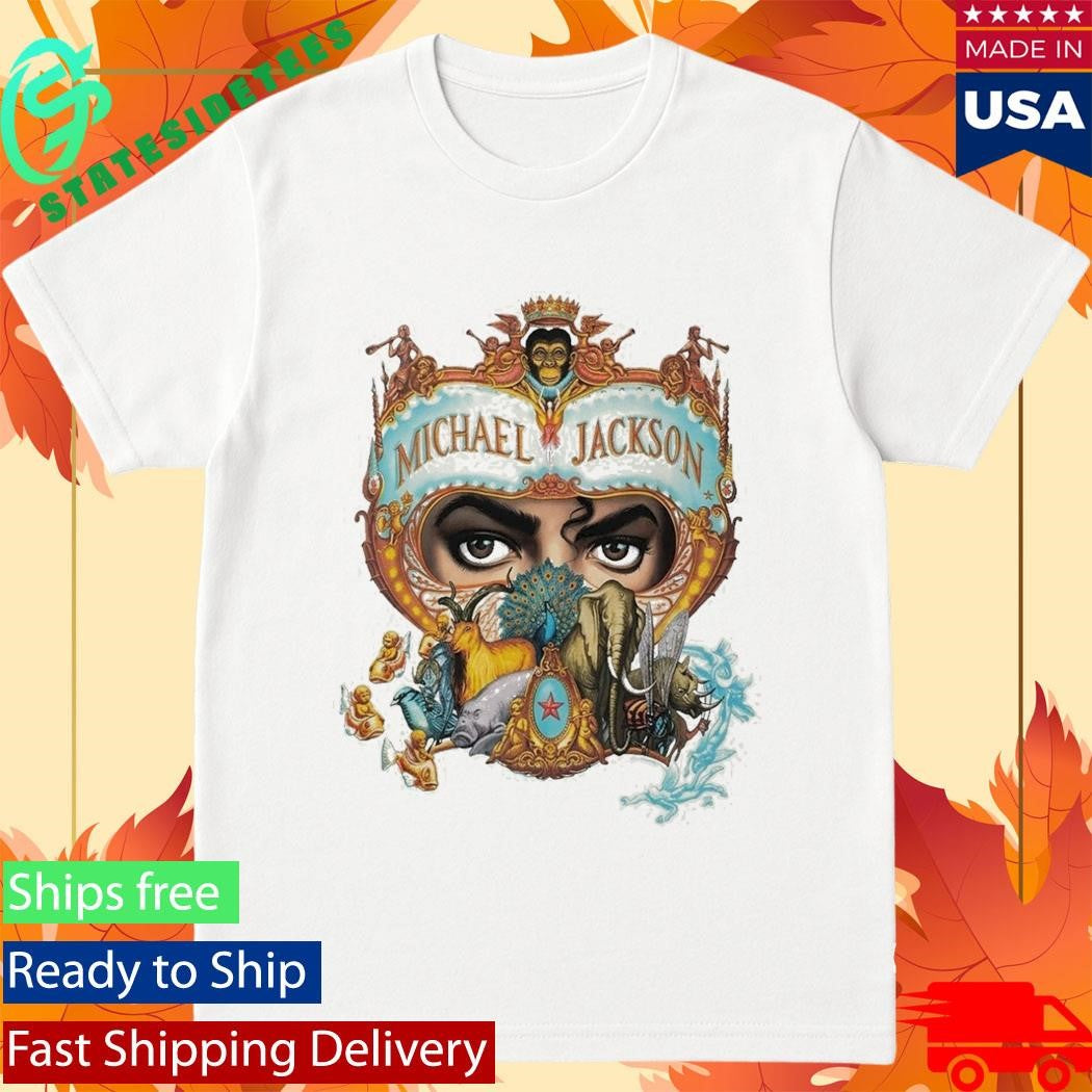 Michael Movie JAAFAR JACKSON 1992 Michael Jackson Dangerous World Tour Shirt