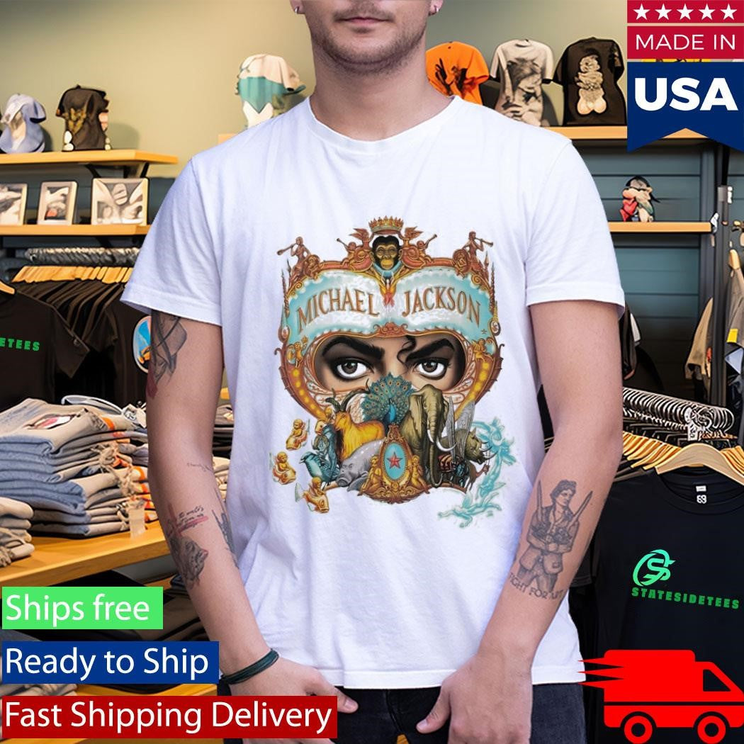 Michael Movie JAAFAR JACKSON 1992 Michael Jackson Dangerous World Tour Shirt