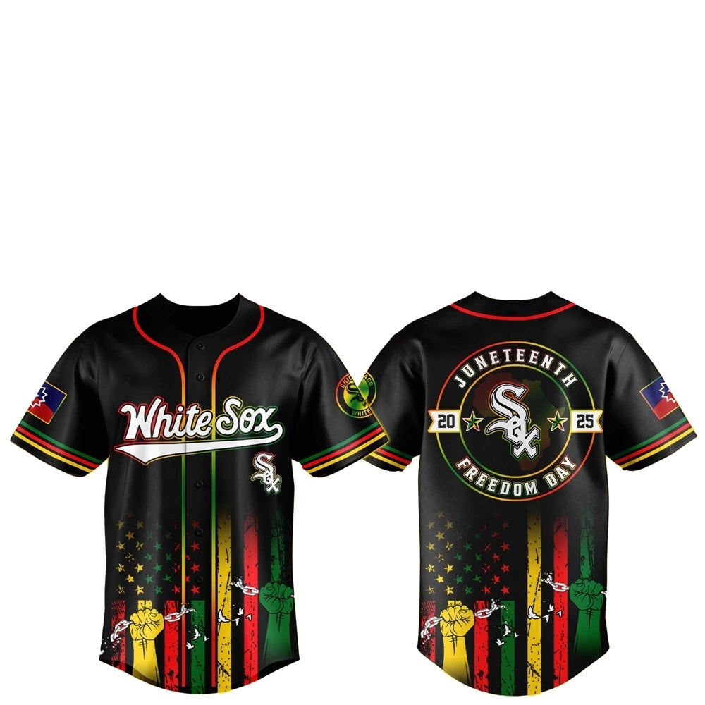 Chicago White Sox Juneteenth Day 2025 Baseball Jersey Hat - Grishko.com
