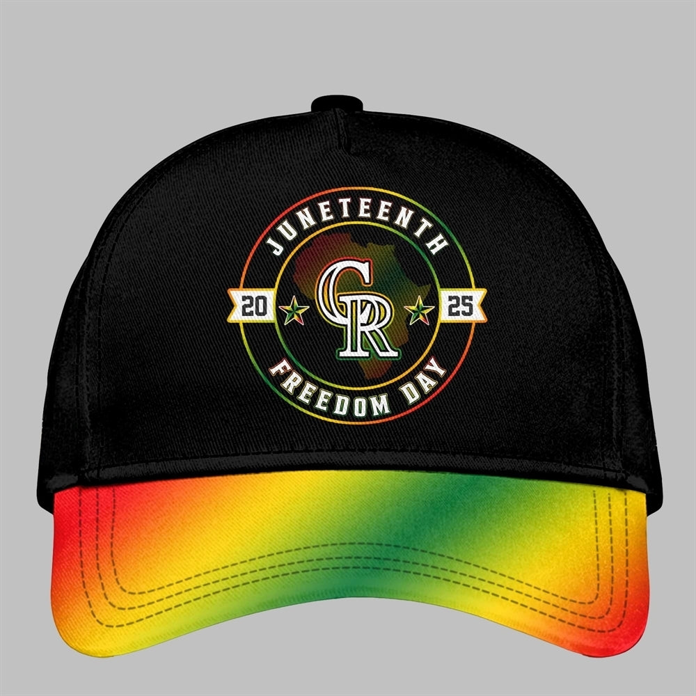 Colorado Rockies Juneteenth Day 2025 Baseball Jersey Hat - Grishko.com
