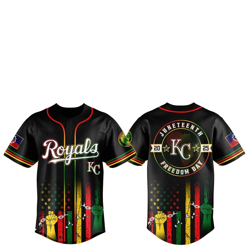 KC Royals Juneteenth Day 2025 Baseball Jersey Hat - Grishko.com