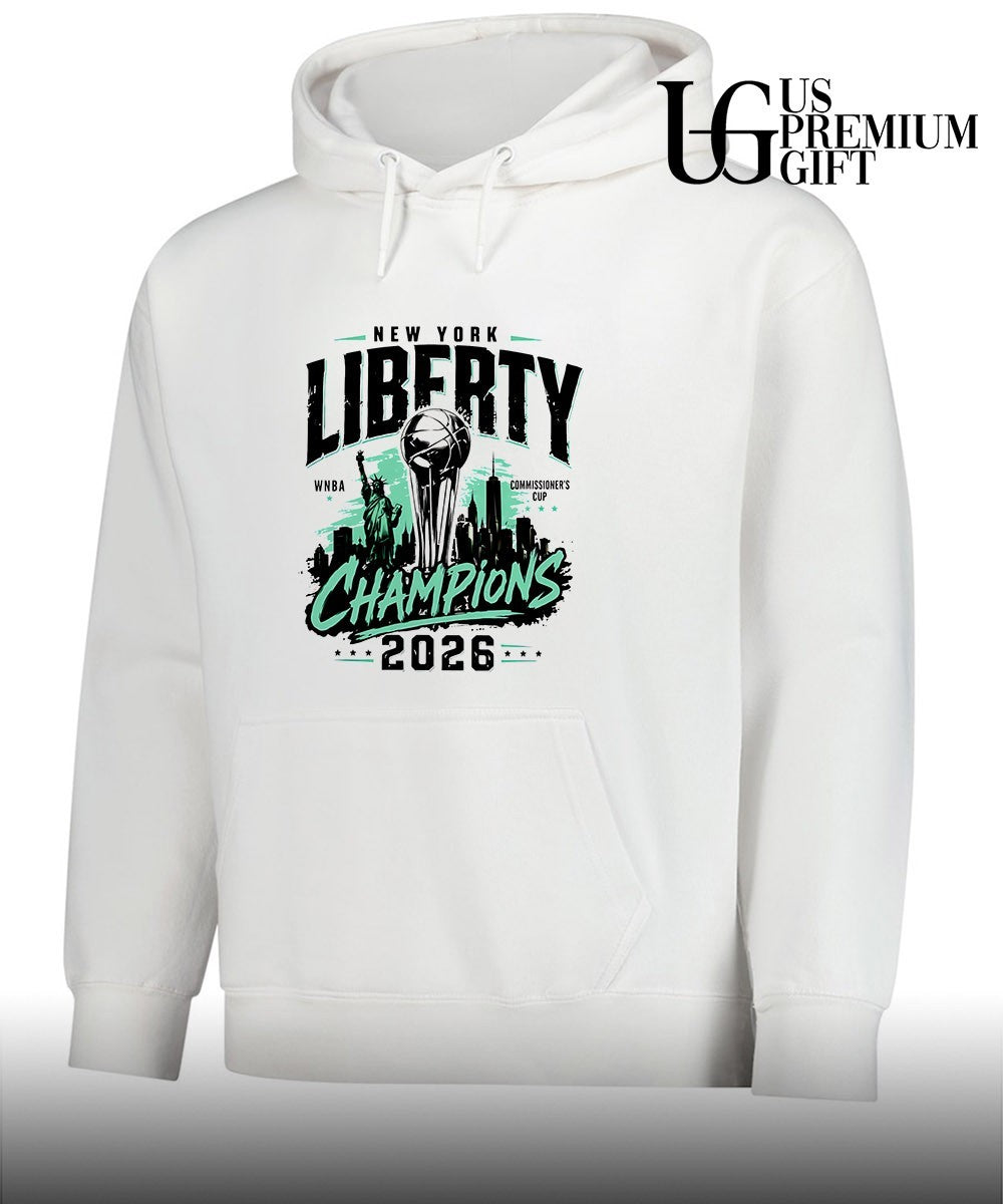 New York Liberty 2026 Commissioner’s Cup Champions graphic shirt