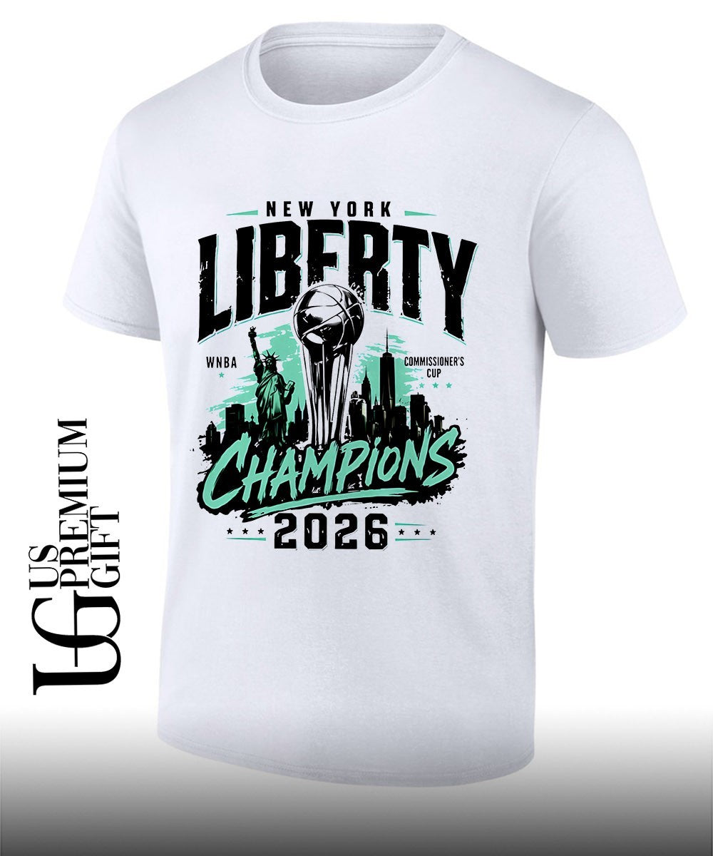 New York Liberty 2026 Commissioner’s Cup Champions graphic shirt
