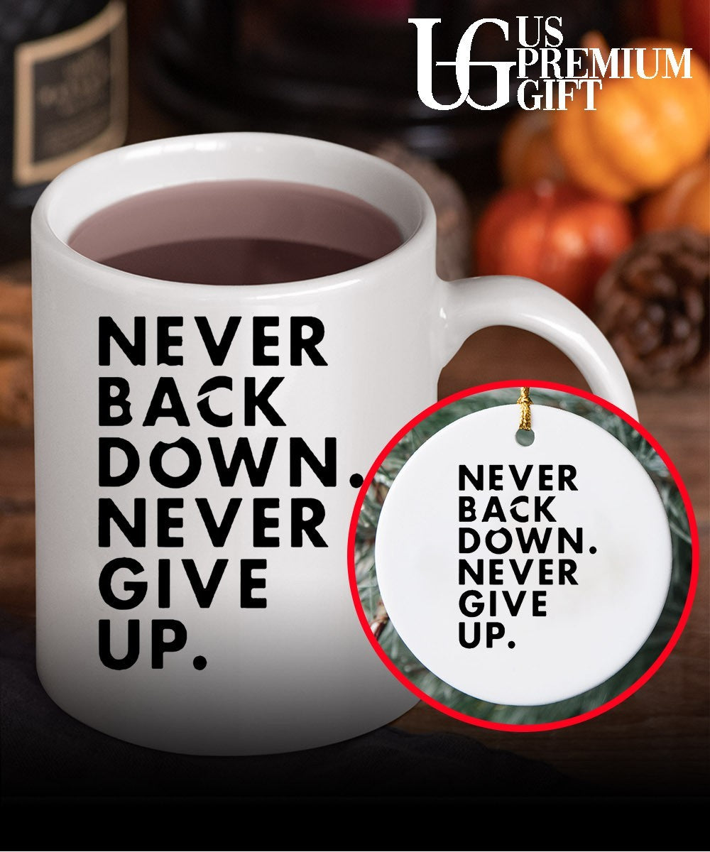 Nick Eh 30 Wearing Never Back Down Never Give Up shirt