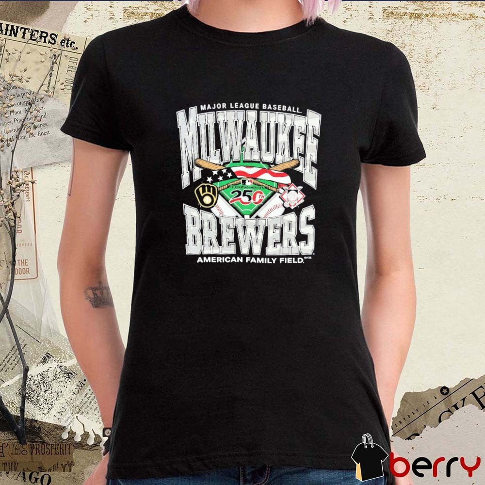 2026 Milwaukee Brewers MLB Celebrating America 250 American Family Field t-shirt