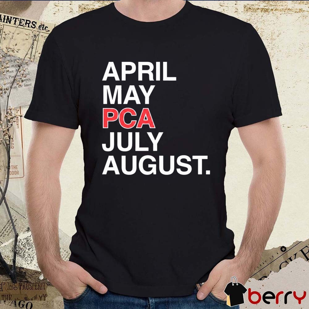 April May PCA July August Pete Crow-Armstrong Chicago Cubs MLB t-shirt