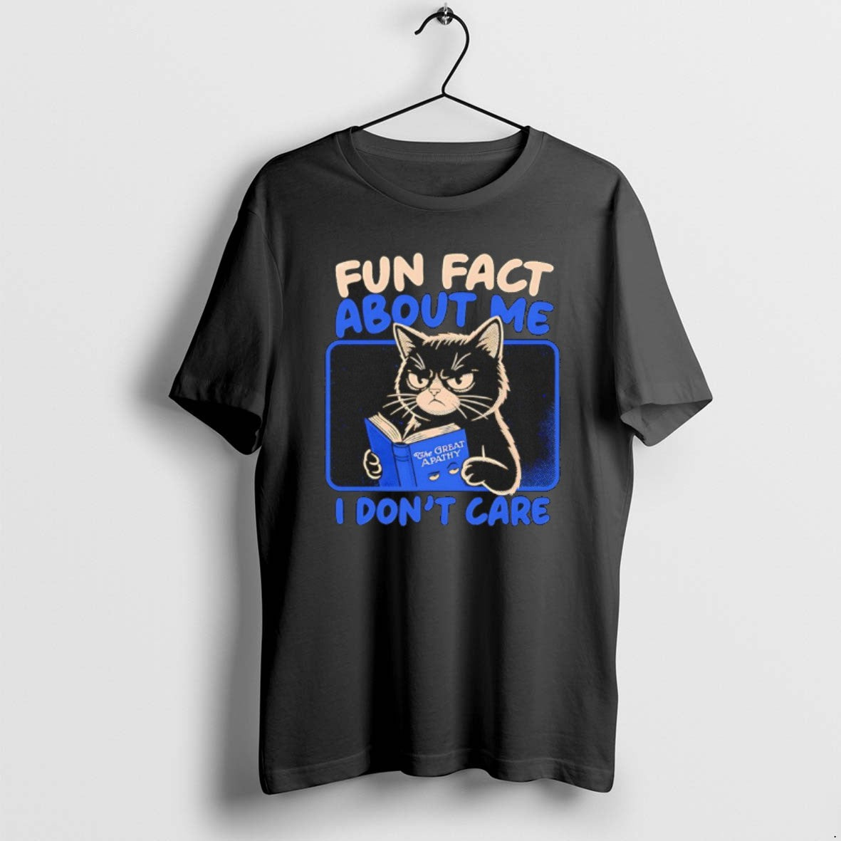 Official Black Cat Fun Fact About Me I Dont Care
