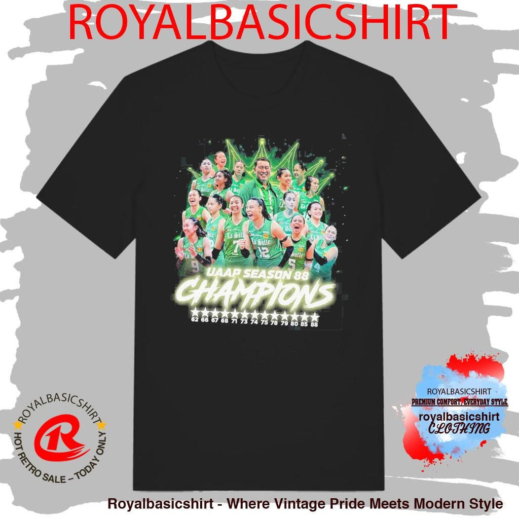 DLSU De La Salle University Lady Spikers Champion 2026 UAAP Season 88 Women’s Volleyball Shirt