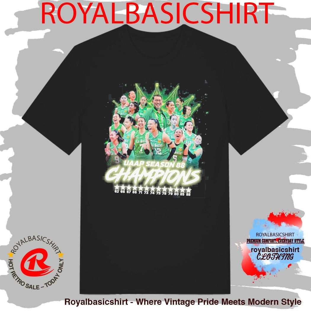 DLSU De La Salle University Lady Spikers Champion 2026 UAAP Season 88 Women’s Volleyball Shirt