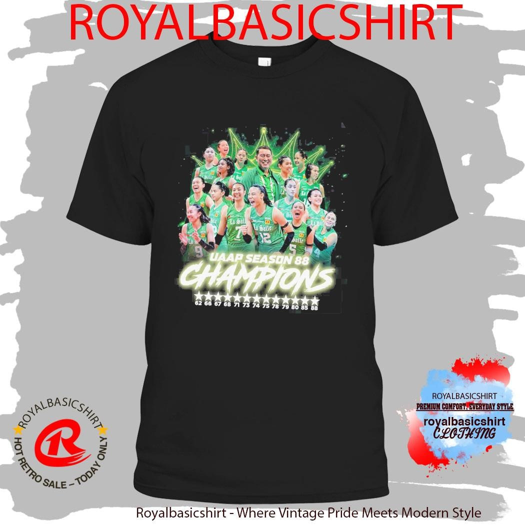 DLSU De La Salle University Lady Spikers Champion 2026 UAAP Season 88 Women’s Volleyball Shirt