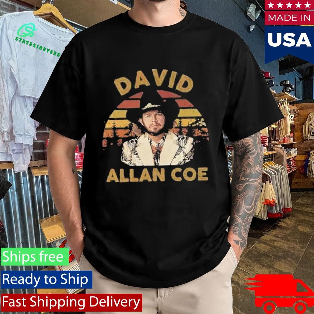 David Allan Coe Vintage Sunset Country Music Shirt