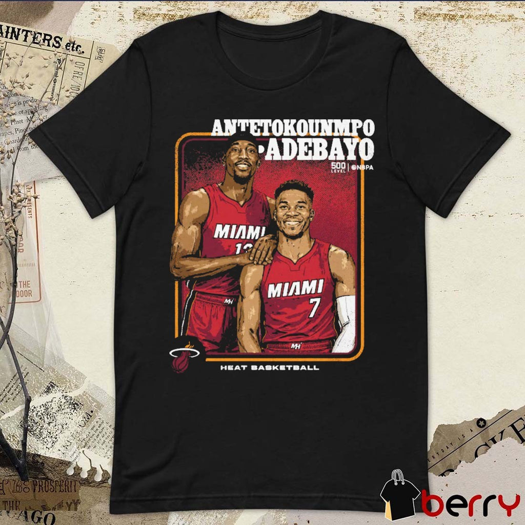 Giannis Antetokounmpo and Bam Adebayo Miami Heat Basketball NBA Step Brothers t-shirt