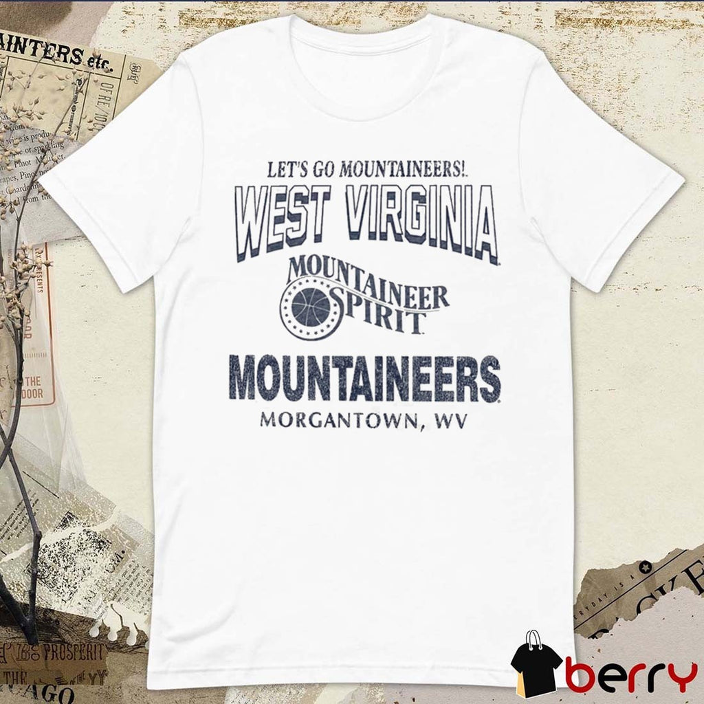 Let’s Go Mountaineers West Virginia Mountaineers Mountaineer Spirit 47 Head On Football Scrum t-shirt