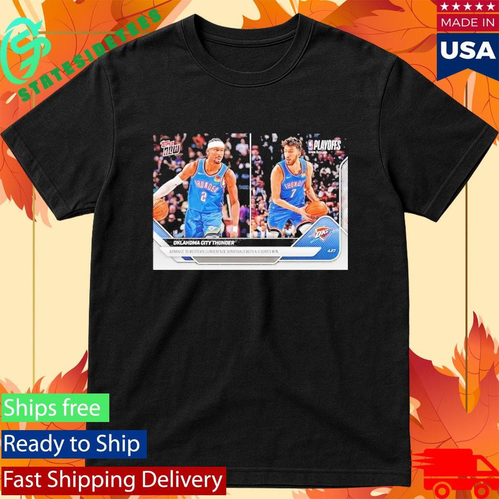Oklahoma City Thunder Thunder 2025 26 NBA Topps NOW Trading Card Shirt