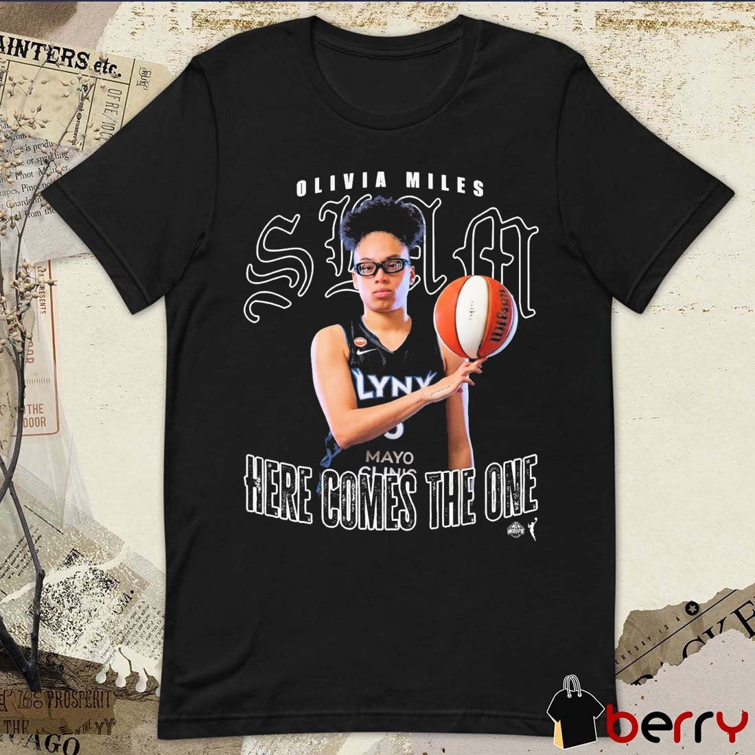 Olivia Miles Here Comes The One Minnesota Lynx WNBA 2026 SLAM Remix t-shirt