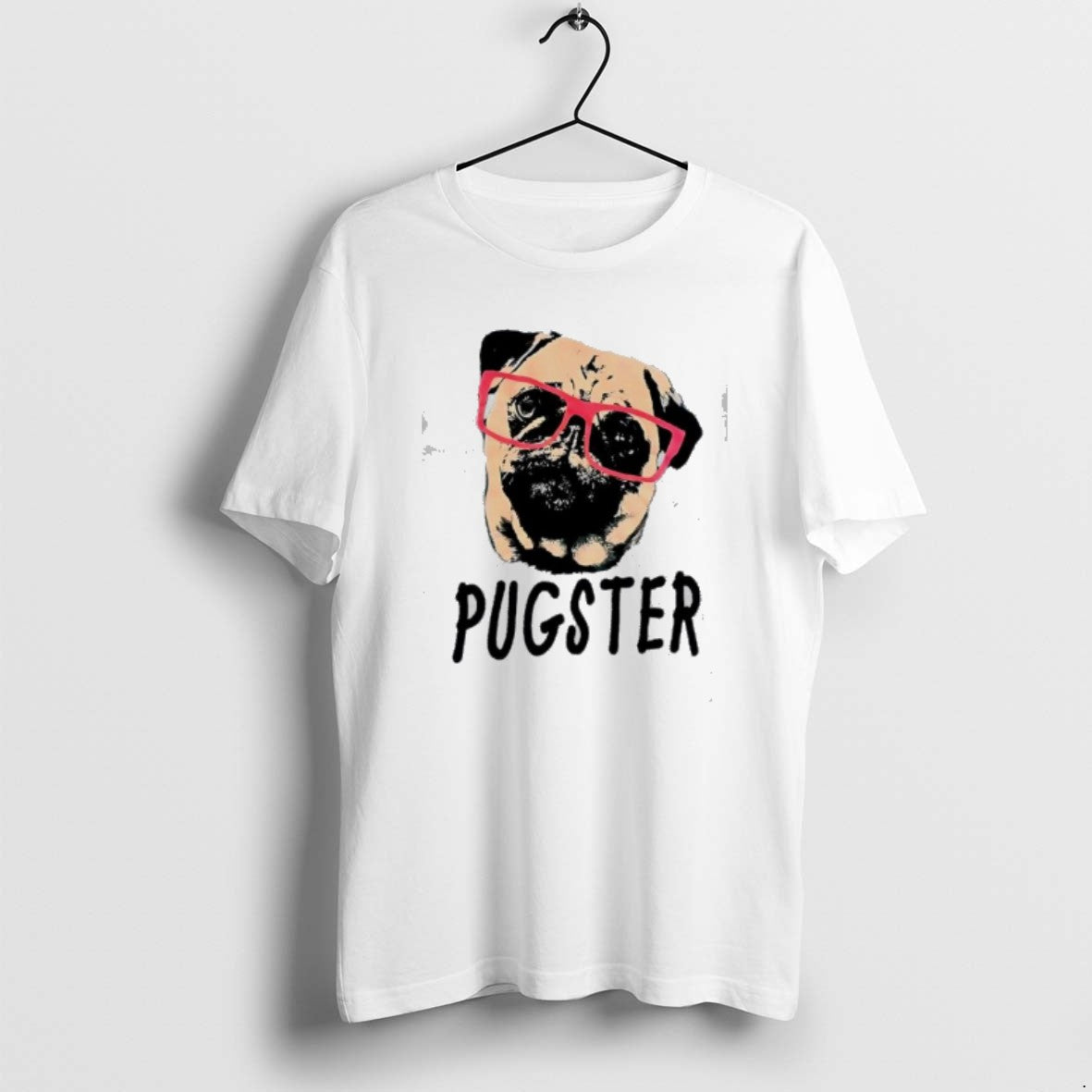 Official Pugster Pug Dog Pink Glasses