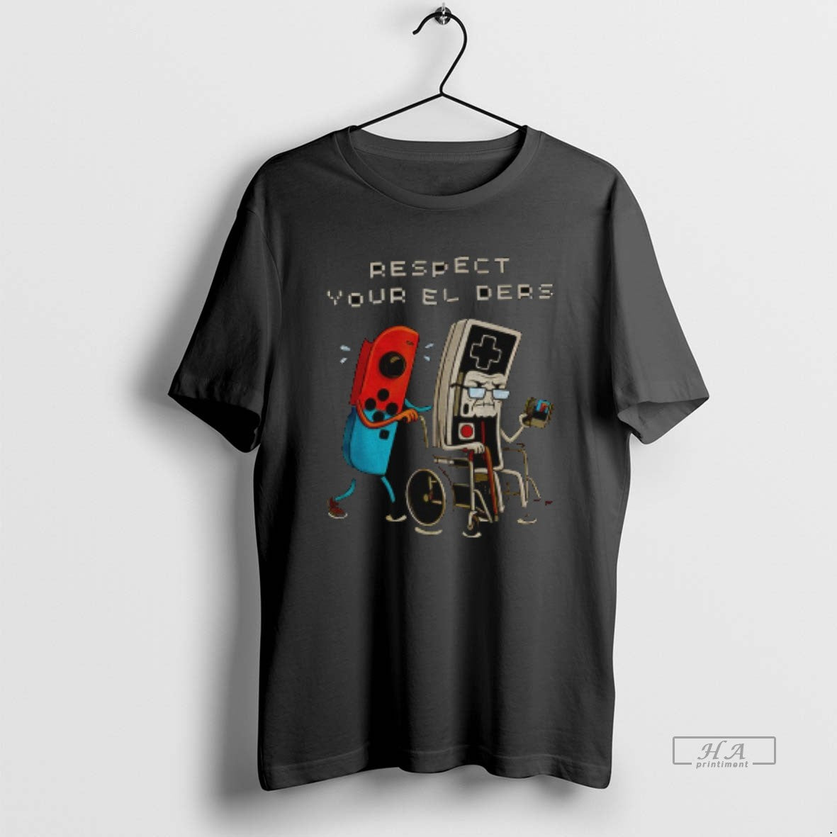 Official Respect Your Elders Retro Gaming Funny
