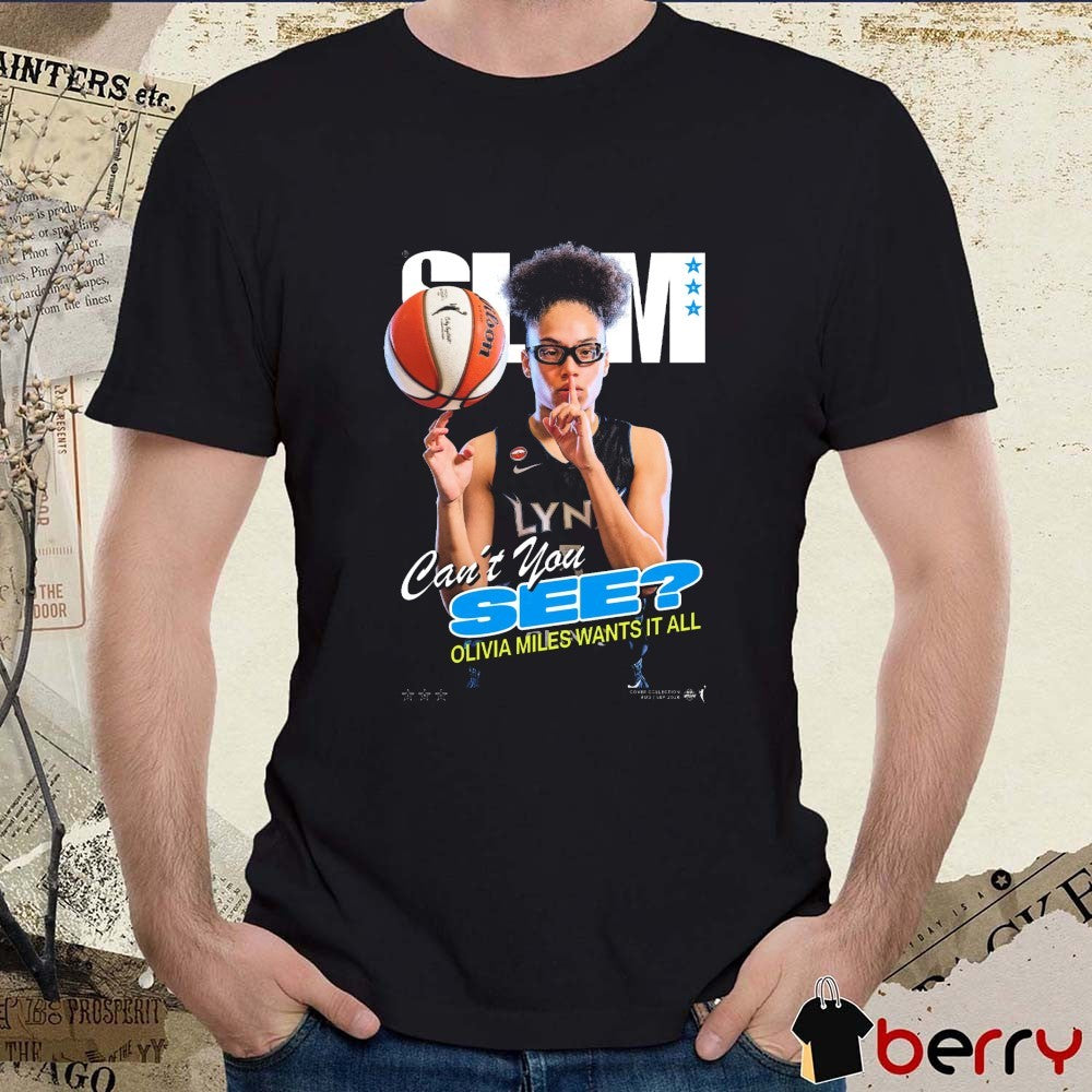 SLAM Cover Olivia Miles Can’t You See Minnesota Lynx WNBA t-shirt