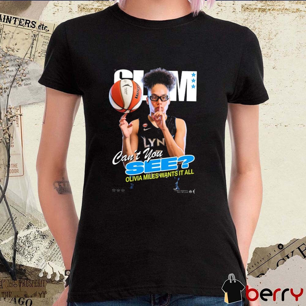 SLAM Cover Olivia Miles Can’t You See Minnesota Lynx WNBA t-shirt