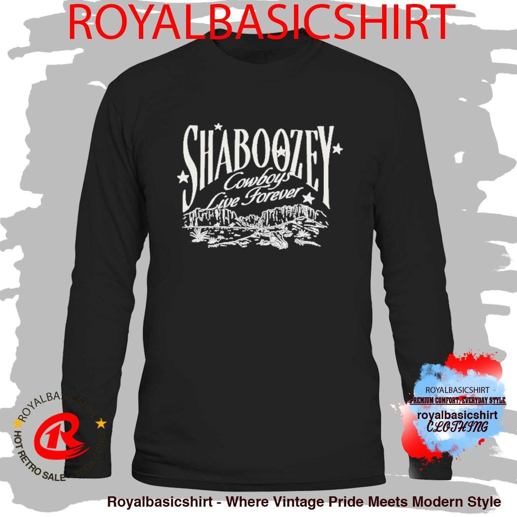 Shaboozey Cowboys Live Forever Mountains Shirt
