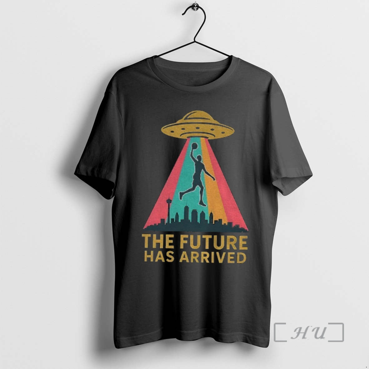 Officials Fiesta Skyline Ufo San Antonio Spurs The Future Has Arrived Premium T Shirts Sweater