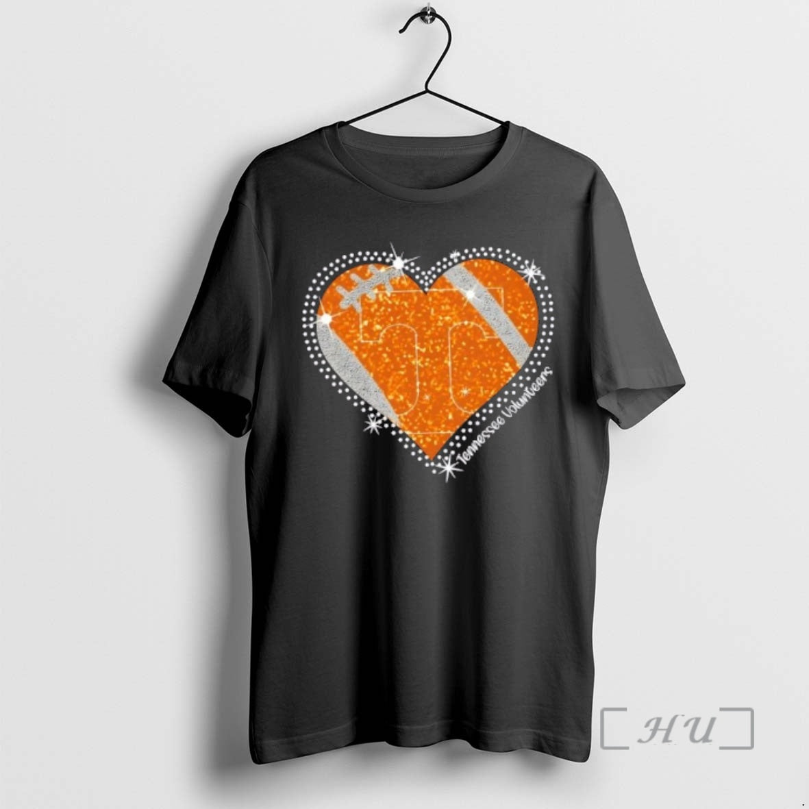 Officials Glitter Heart Tennessee Volunteers Football Logo