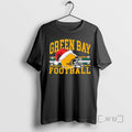 Officials Green Bay Packers With Santa Hats And Snowflakes