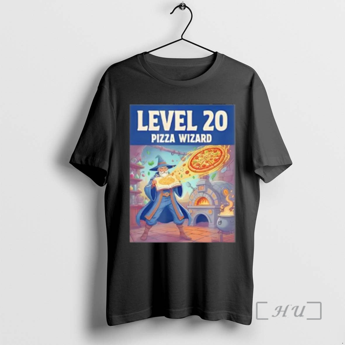 Officials Level 20 Pizza Wizard Fantasy Food Magic