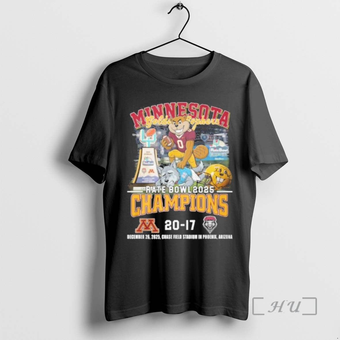 Officials Minnesota Golden Gophers Mascot 2025 Rate Bowl Champions Score