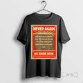 Officials Never Again Will We Have To Wonder How The German People Premium T Shirts