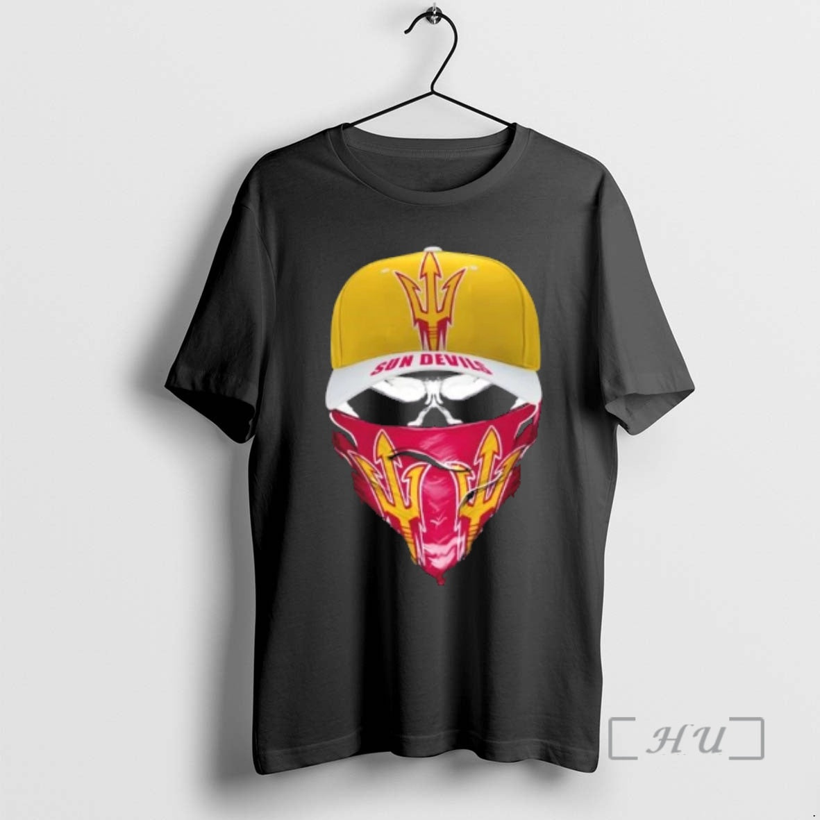 Officials Outlaw Skull Gang Wearing A Cap X Arizona State Sun Devils Premium T Shirts